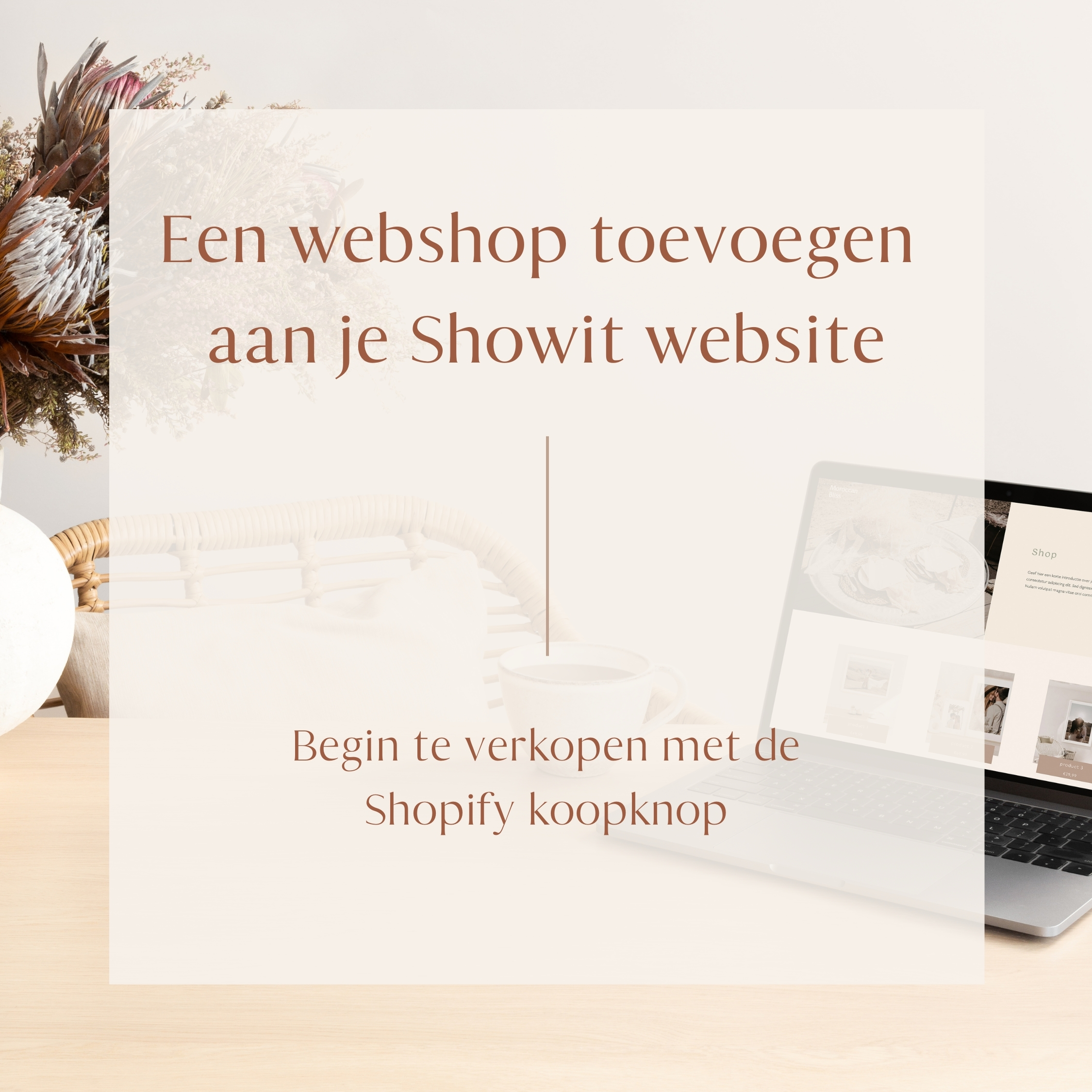 Webshop toevoegen aan Showit website