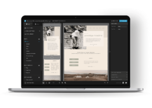 Side-by-side editor Showit