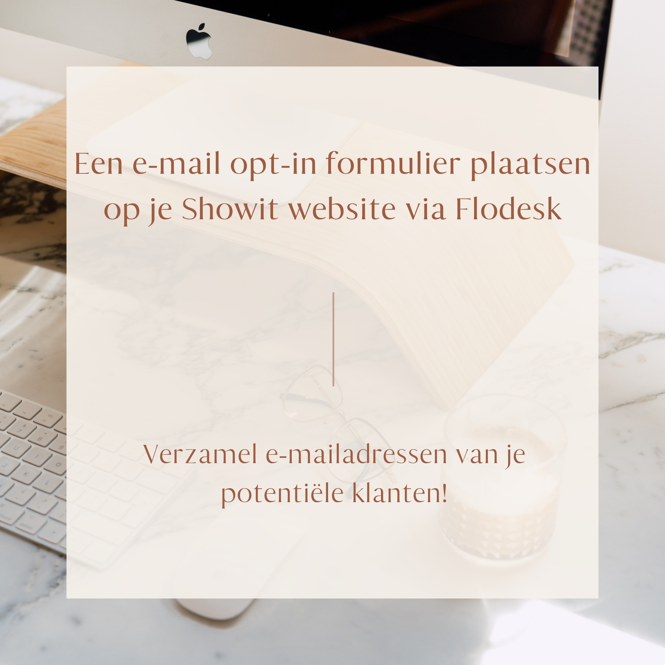 E-mail opt-in formulier toevoegen aan Showit website via Flodesk