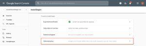 Adreswijziging in Google Search Console