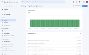 Google Search Console indexering pagina's