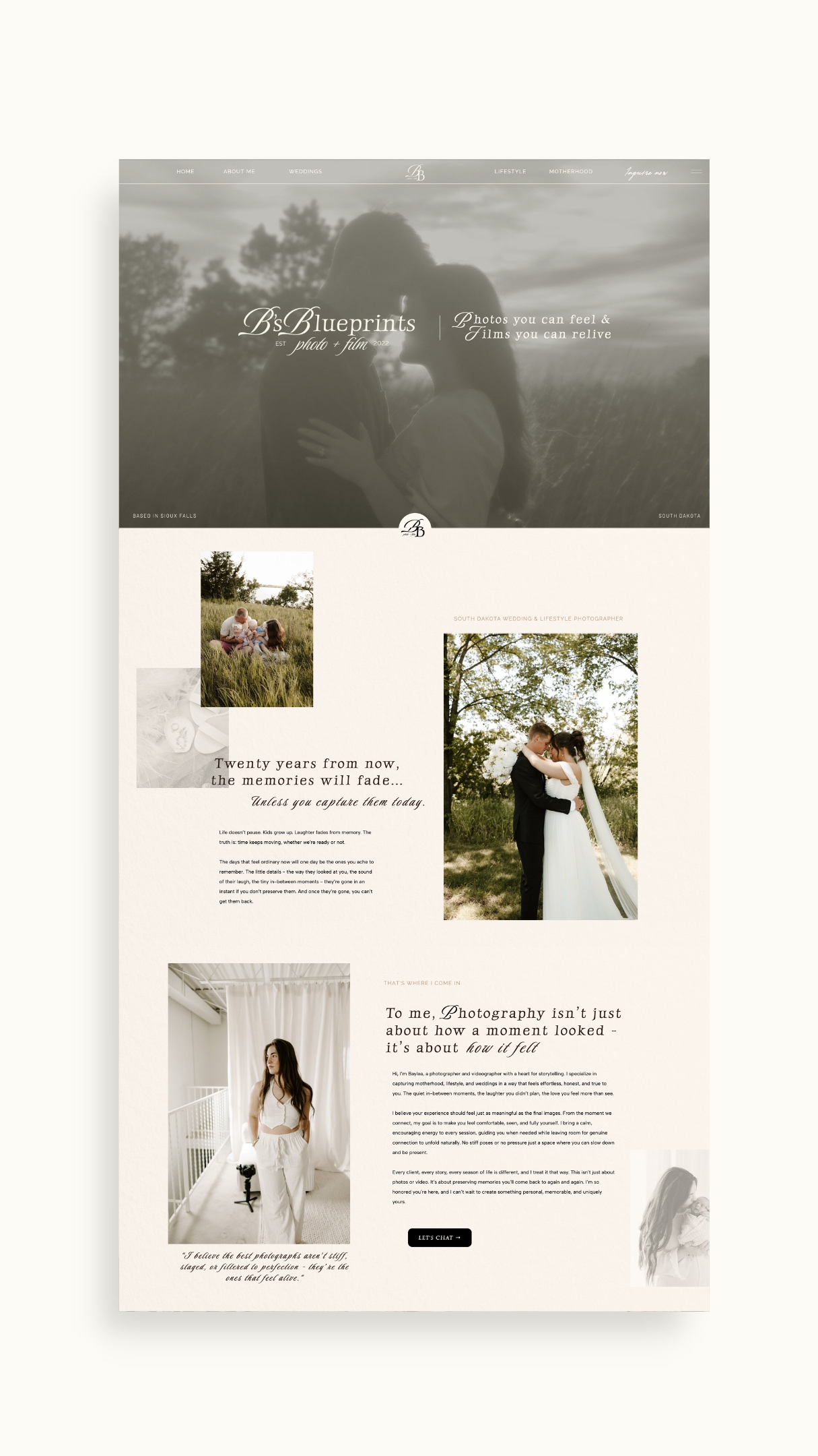 Showit website BS Blueprints