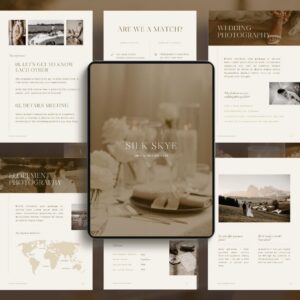 Aesthetic pricing guide template photographer