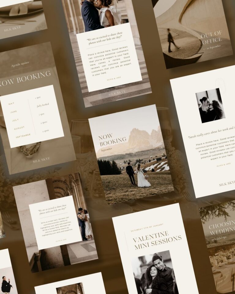 Instagram templates trouwfotograaf