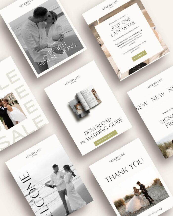 Minimalist Flodesk Email Templates for Photographers