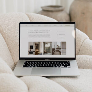 Earthy Interior Designer Website template for Showit