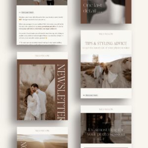 Editorial Flodesk Email Templates for photographers