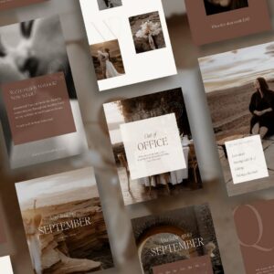 Editorial Instagram templates for photographer