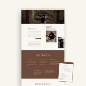 Editorial Showit Client Portal for Photographers - Sessions