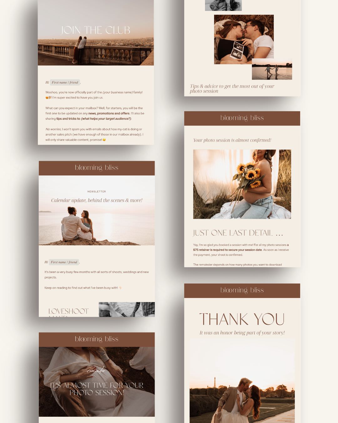 Photography Flodesk Email Templates