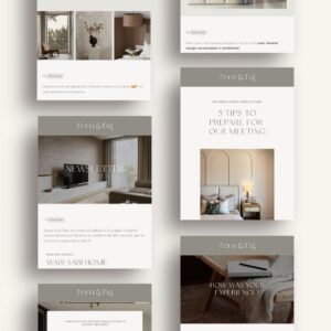 Email templates interior design