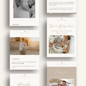Neutral Flodesk Email Templates for photographers