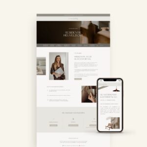 Earthy Interior Design Client Portal for Showit