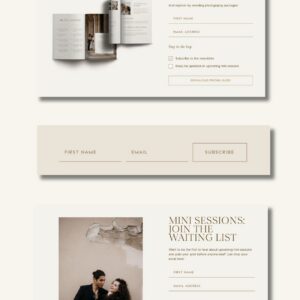 Flodesk Email Signup Forms for photographers