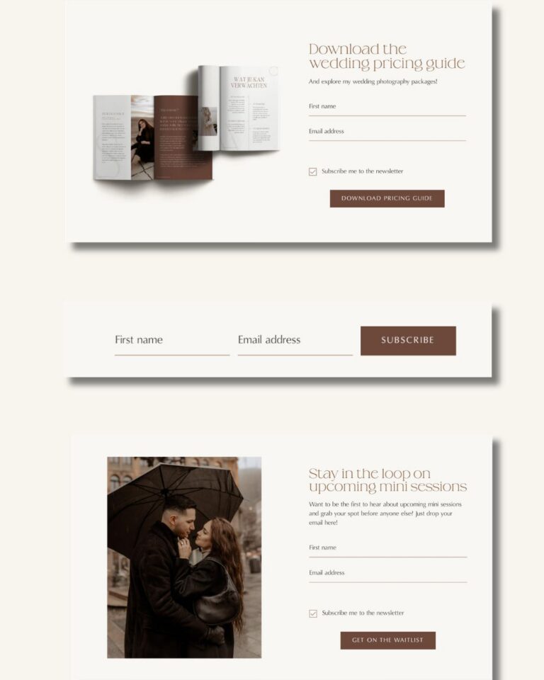 Editorial Flodesk Email Signup Forms