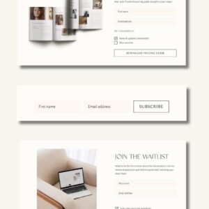 Minimal Flodesk Email Signup Forms