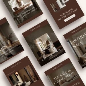 Luxury Dark Flodesk Email Templates for Interior Designer