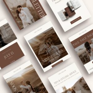 Editorial Flodesk Email Templates for photographer