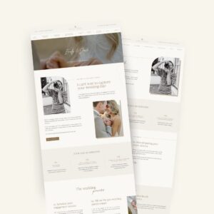 Neutral Photographer Client Portals for Showit