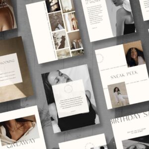 Minimalist Instagram post templates