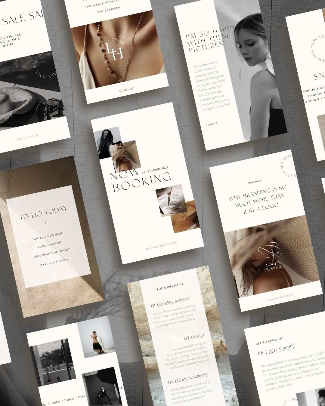 Minimalist Instagram story templates