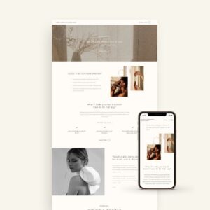 Minimalist Showit sales page