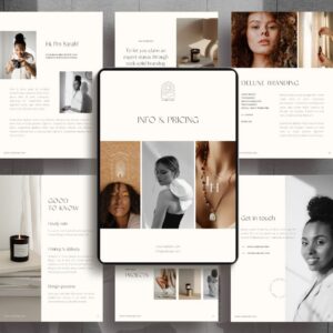 Minimalist pricing guide for Canva