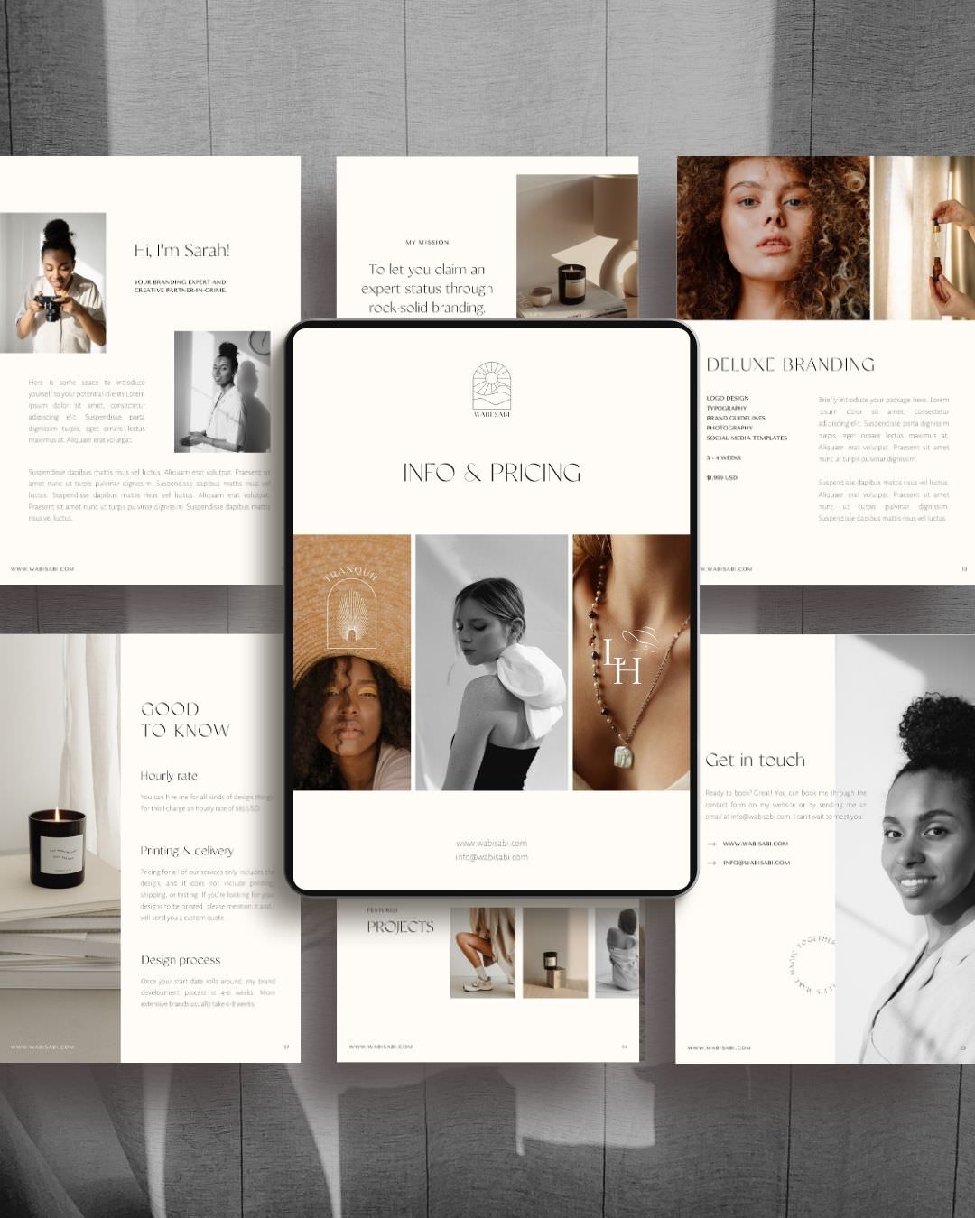 Minimalist pricing guide for Canva