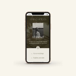Moody Showit template link in bio add-on