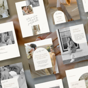 Neutral photography Instagram post templates