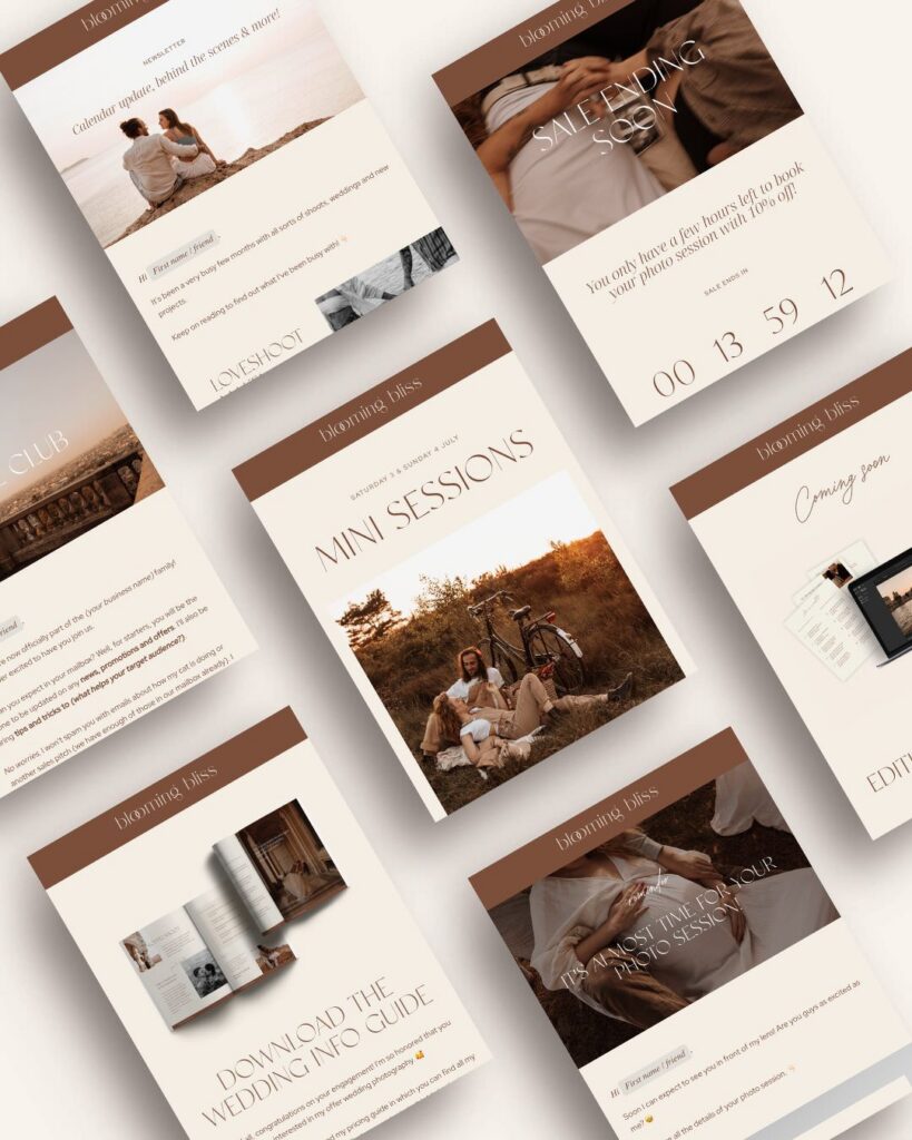 Photographer Flodesk Email Templates