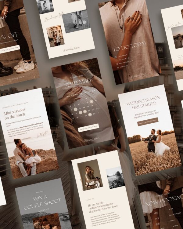 Photographer Instagram story templates