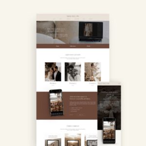 Preset shop template for photographers for Showit