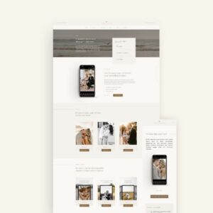 Preset shop template for showit
