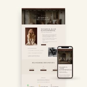 Luxury Interior Design Client Portal for Showit
