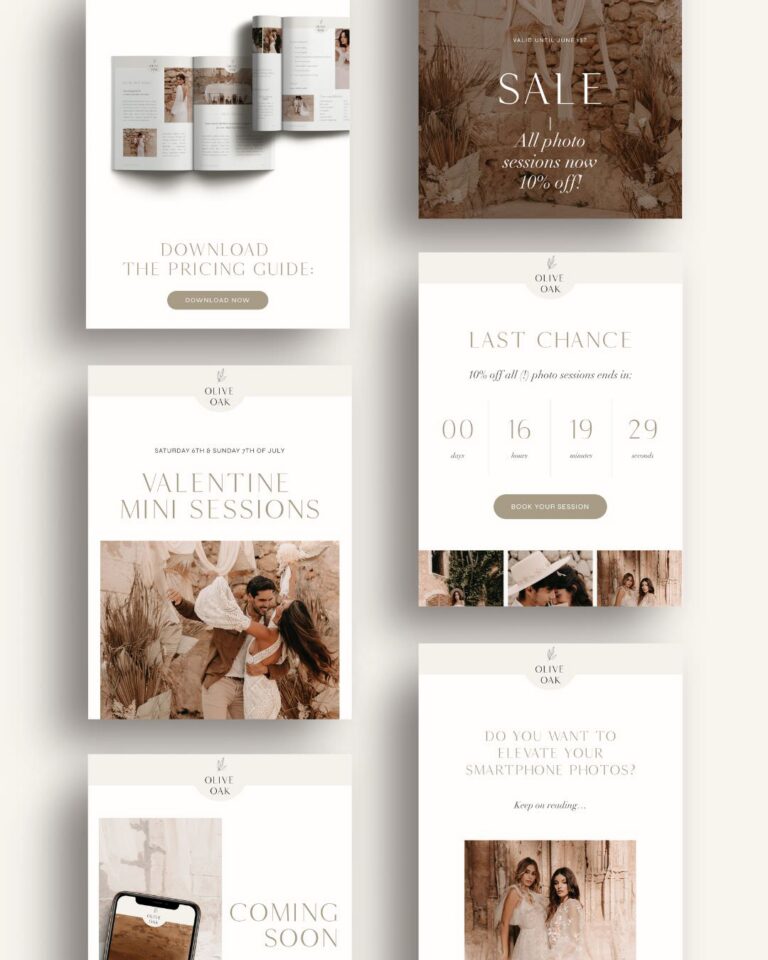 Flodesk email templates for photographers to boost sales