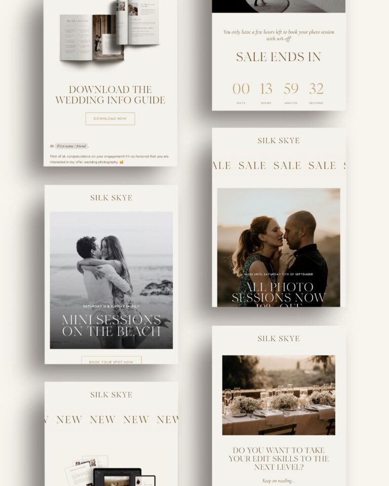 Flodesk email templates for photographers to boost sales