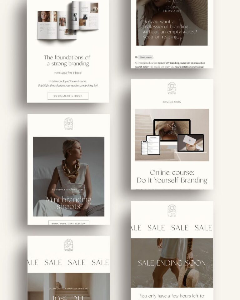 Flodesk email templates to boost sales