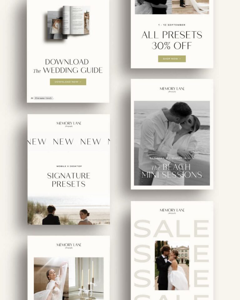 Sales Flodesk Email Templates Memory Lane