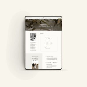 Showit Booking Page for Photographers Memory Lane