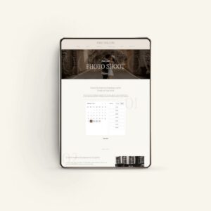 Showit scheduling add-on for photographers