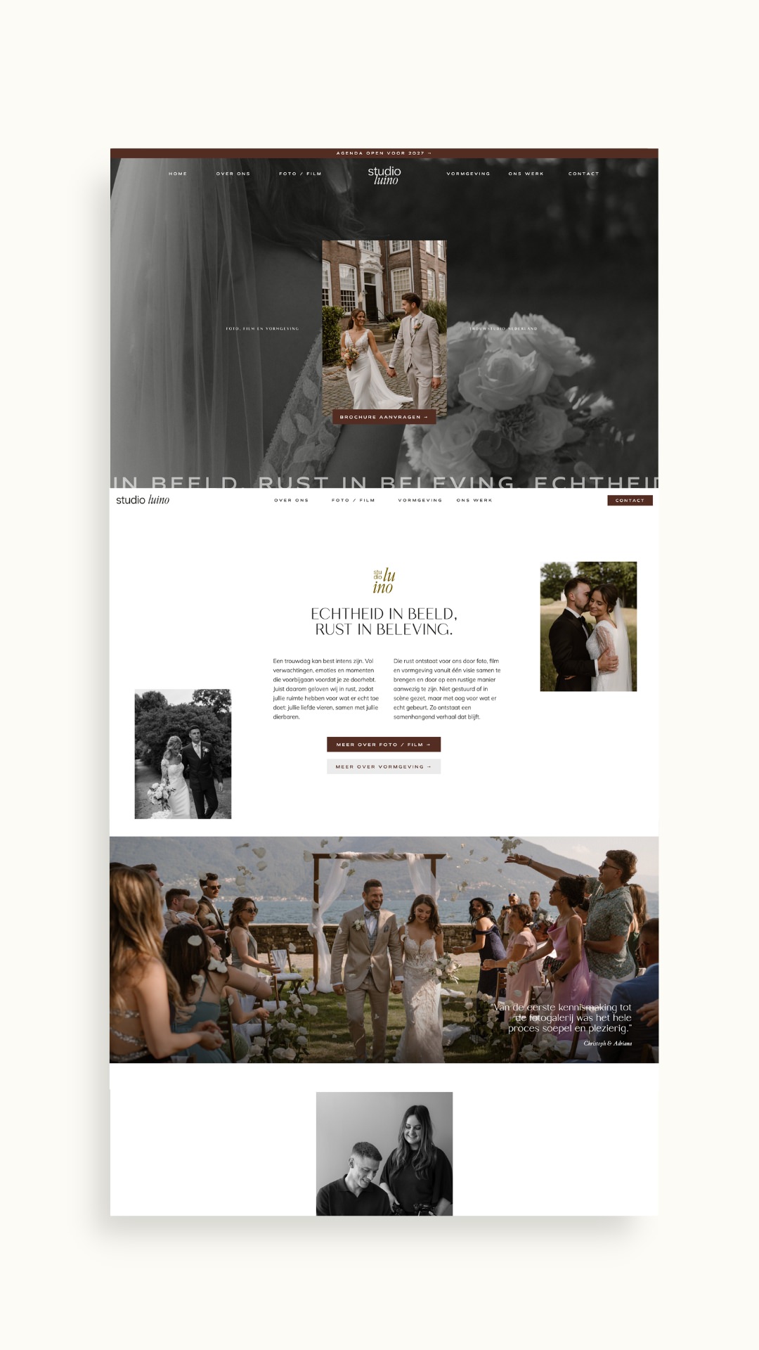 Showit website Studio Luino