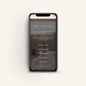 Wild Willow Showit Link-in-Bio Page