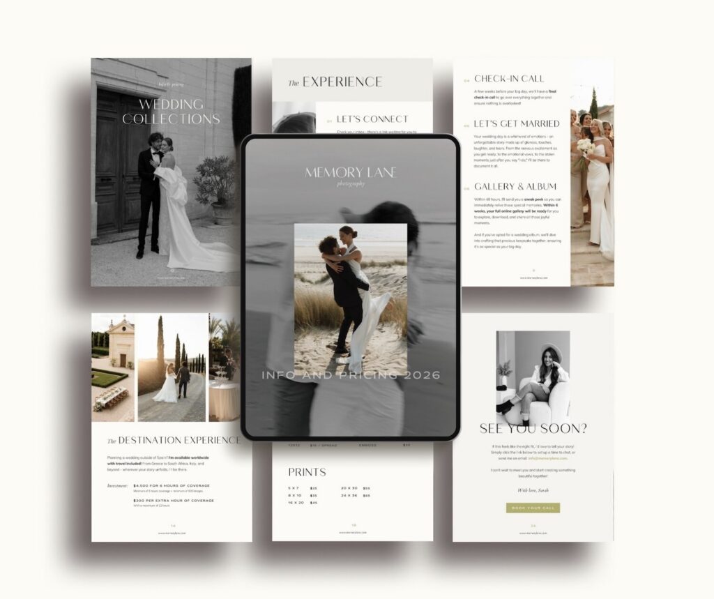 Canva pricing guide for wedding photographers