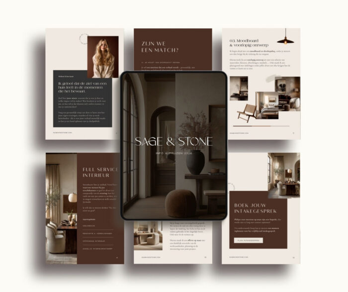 Elegante Canva brochure template voor fotografen