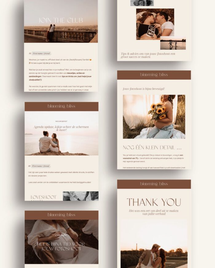 Fotografie Flodesk E-mail Templates